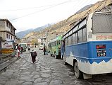 04 Jomsom Street Early Morning With Bus
